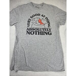 Disney Winnie The Pooh Graphic T Shirt "Very Good At Doing Absolutely Nothing" M